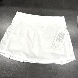 Lululemon Pace Rival skirt white sz:2